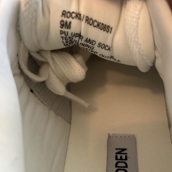 Steve Madden Women's Rocket Sneaker Size 10 White Platform Lace Up 2" Heel - Picture 9 of 9